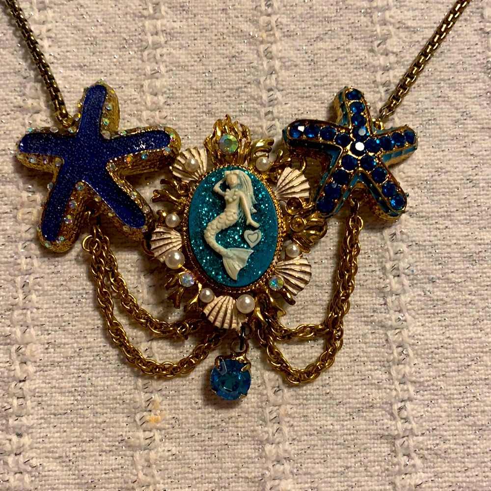 Betsy Johnson mermaid necklace